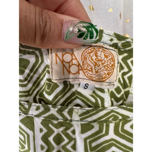 Noa Noa Hawaii Polynesian Tropical Tribal Batik Tapa Sheath Midi Dress S - Picture 5 of 5